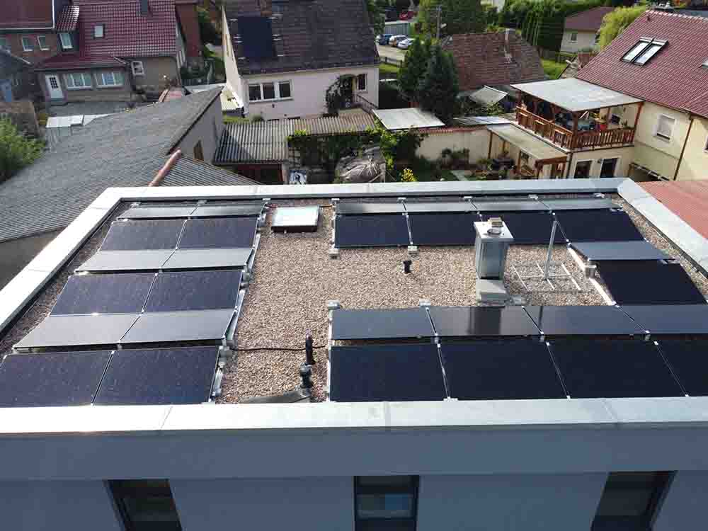 PV-Anlage optimal für Flachdach